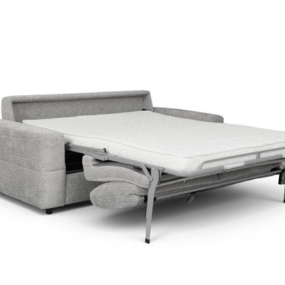 Canapé convertible 3 places velours chiné gris — Amaury