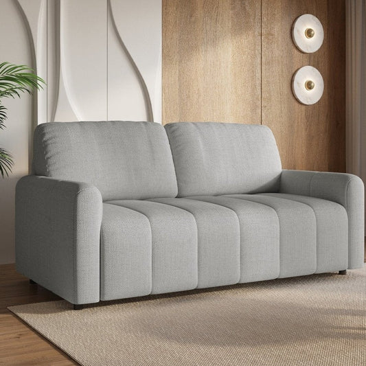 Canapé convertible 3 places tissu gris — Isandro