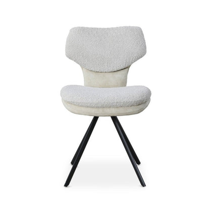 Lot de 2 chaises bouclette beige — Milia - Vue 3