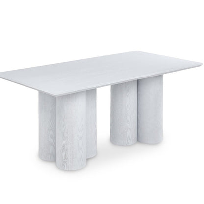 Table à manger blanche 6 personnes — Rosalia